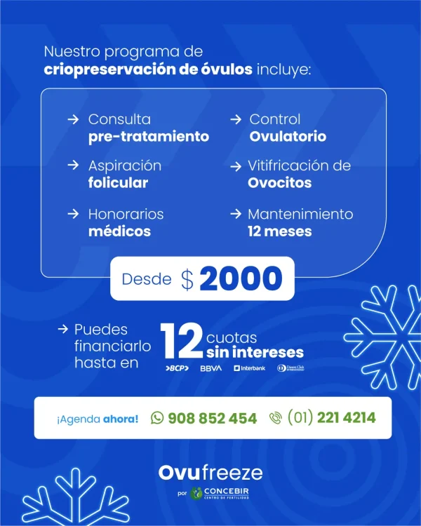 Ovufreeze mayo a julio 2026